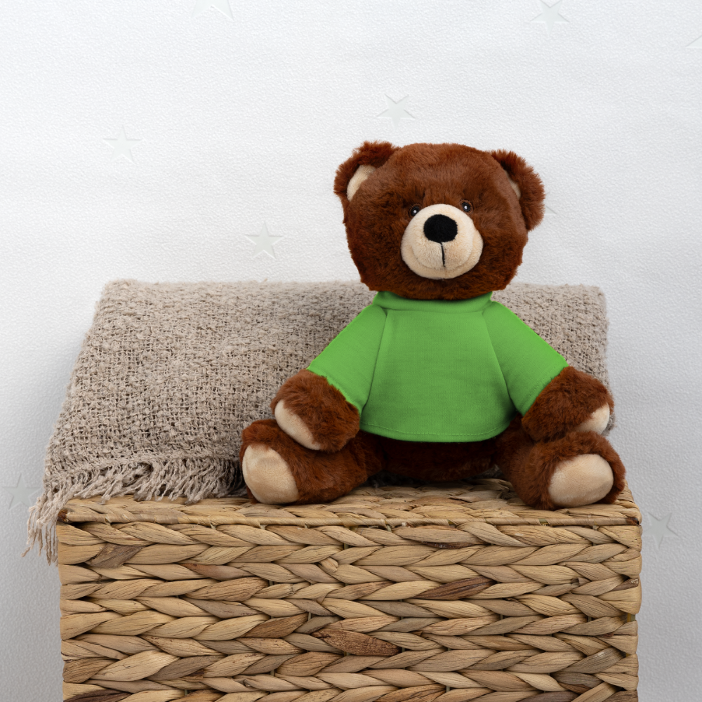 MiniFeet® RecycelBär® Braun - wald - Hellgrün