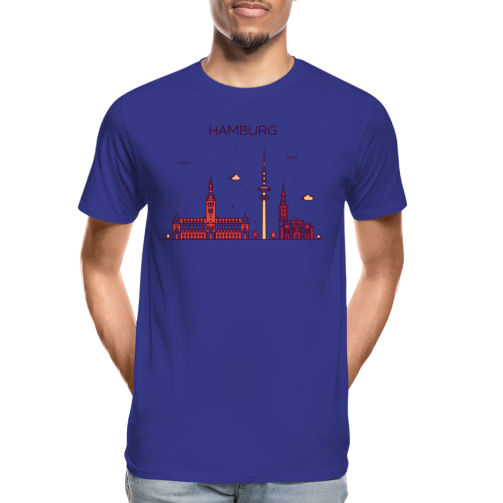 Männer Premium Bio T-Shirt - Hamburg - Königsblau