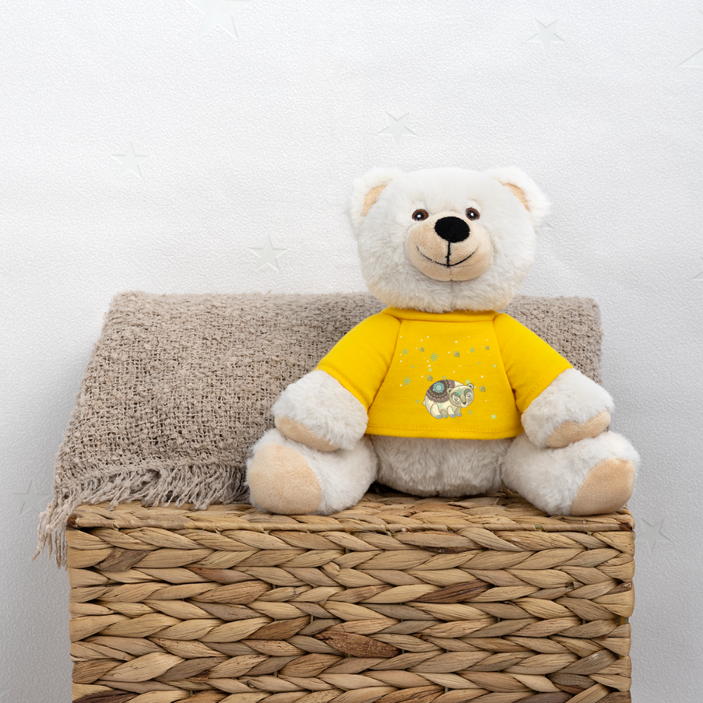 MiniFeet® RecycelBär® Creme - Snow - Sonnengelb