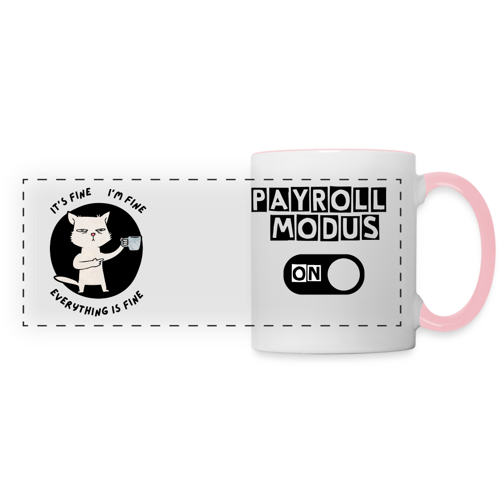 Panoramatasse - Payroll Modus - Weiß/Pink