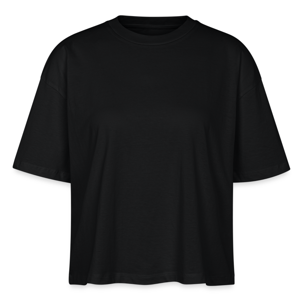 Stanley/Stella Frauen Boxy Bio-T-Shirt Nova - Geisha Flower - Schwarz