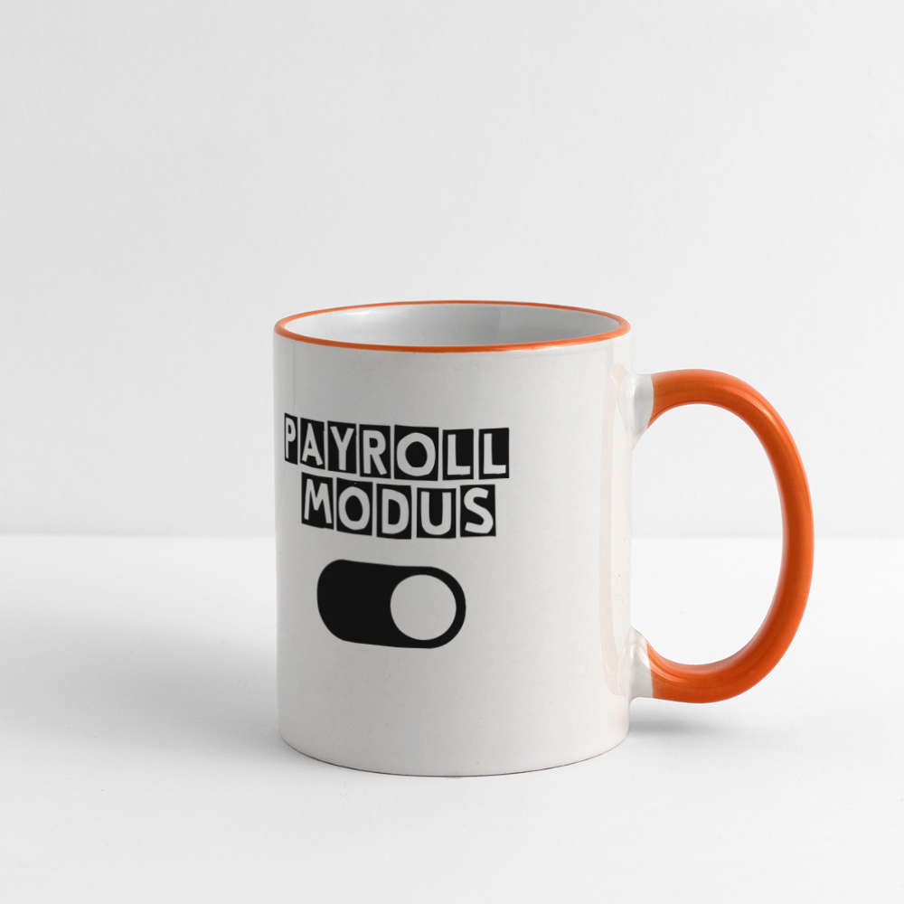 Panoramatasse - Payroll Modus - Weiß/Orange