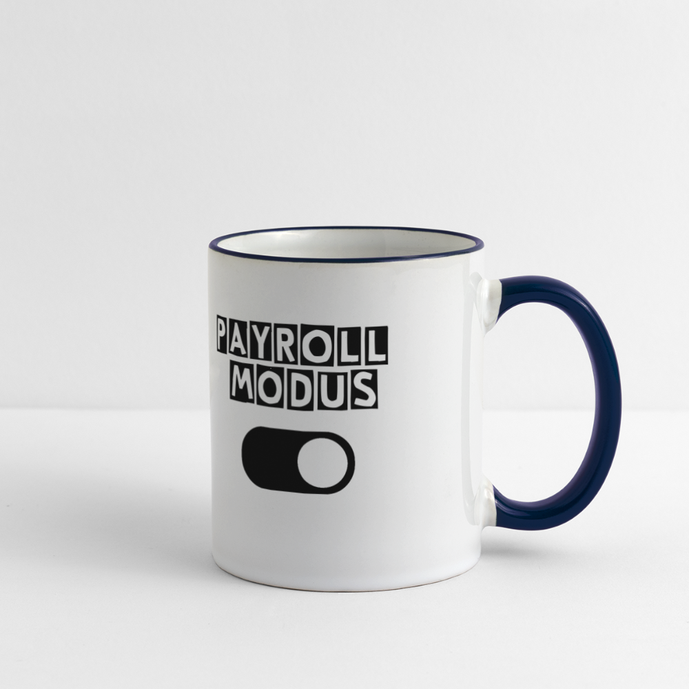 Panoramatasse - Payroll Modus - Weiß/Kobaltblau