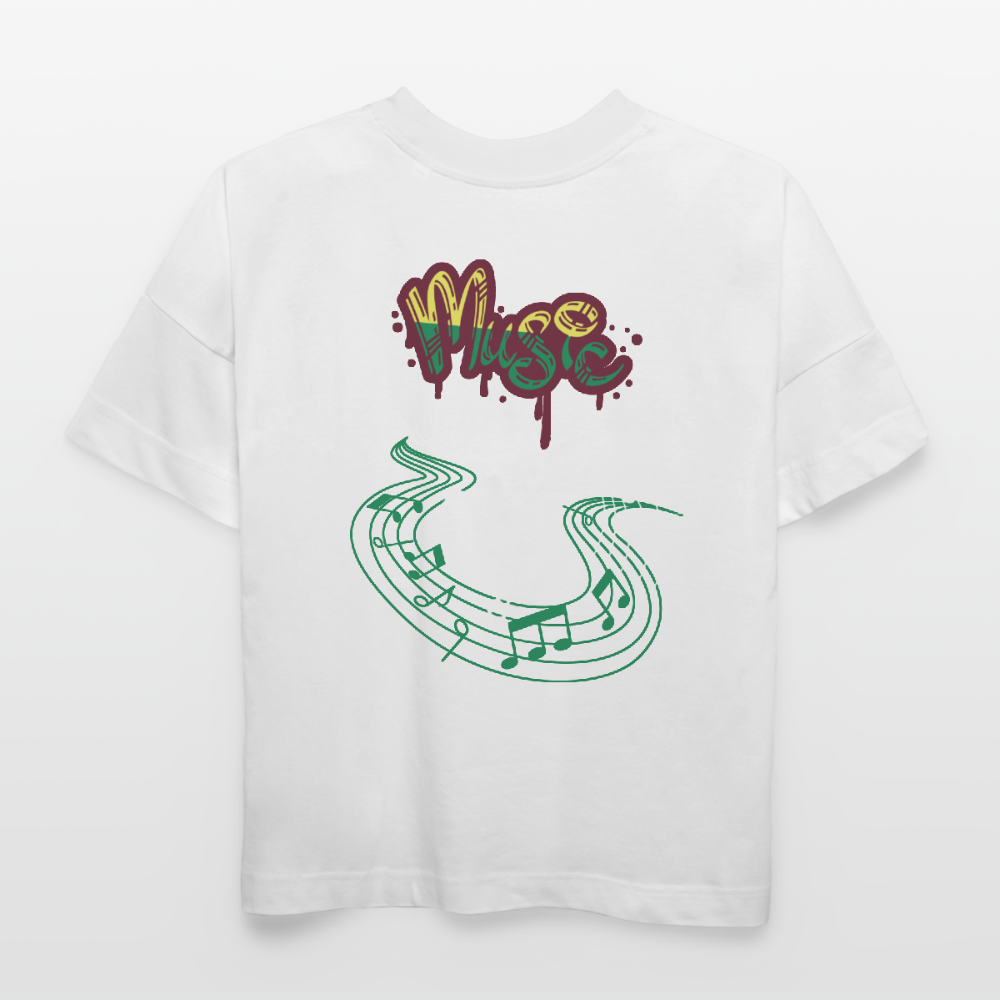 Stanley/Stella Unisex Oversize Bio-T-Shirt BLASTER - Music - Weiß