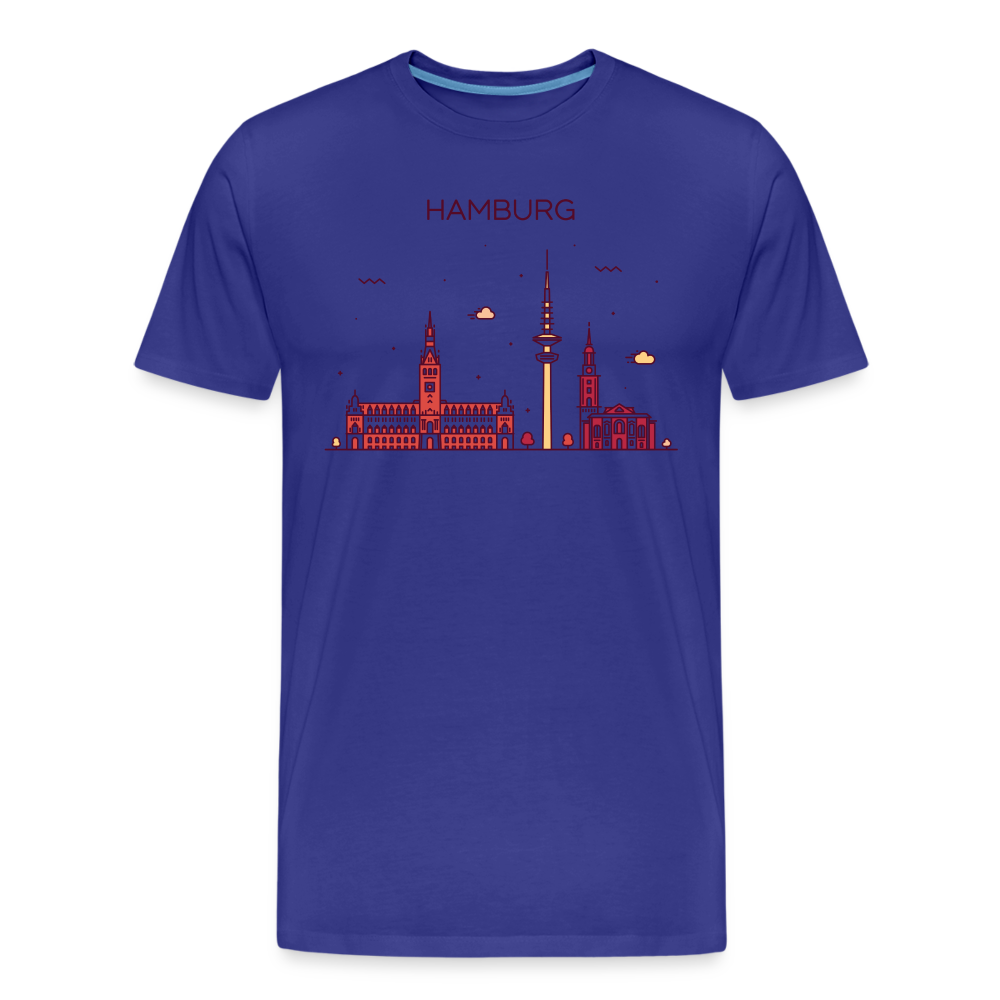 Männer Premium Bio T-Shirt - Hamburg - Königsblau