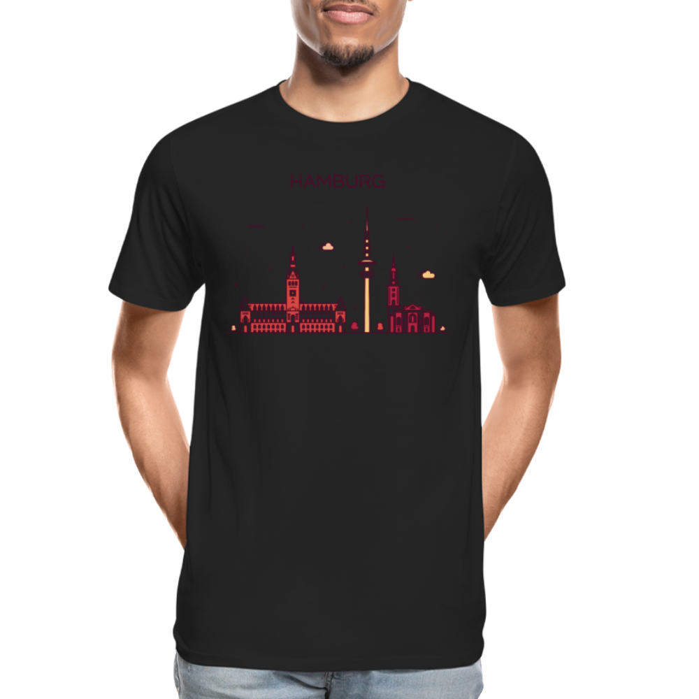 Männer Premium Bio T-Shirt - Hamburg - Schwarz