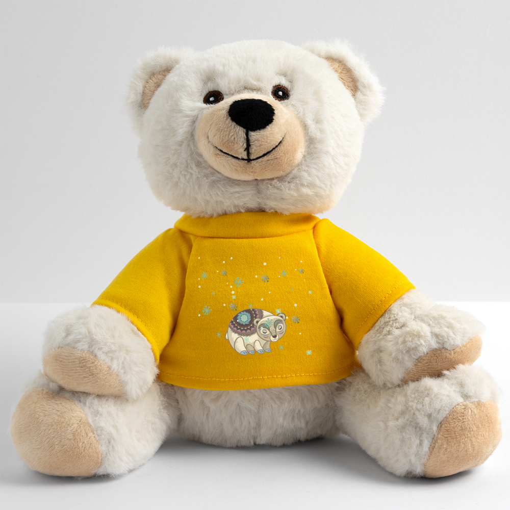 MiniFeet® RecycelBär® Creme - Snow - Sonnengelb