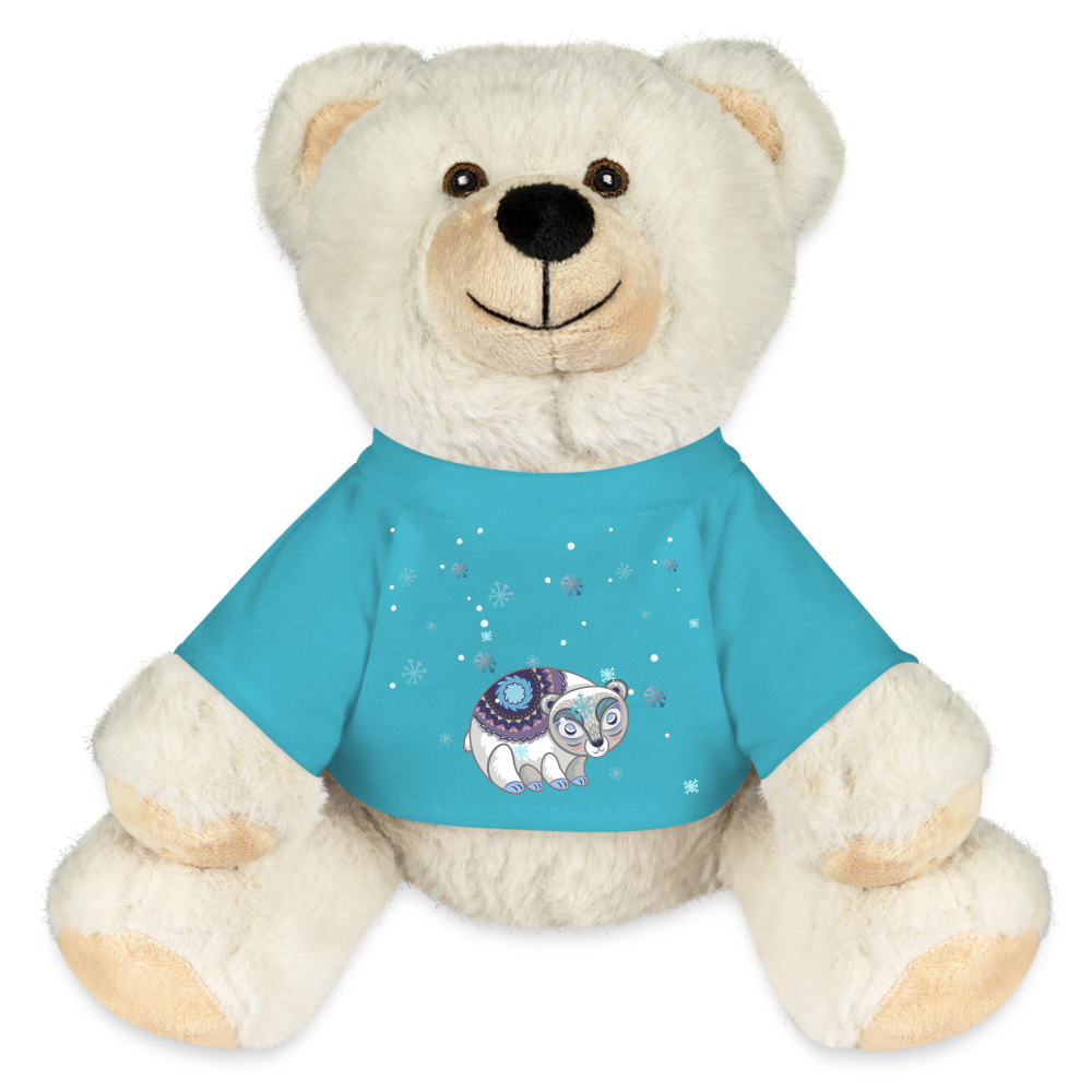 MiniFeet® RecycelBär® Creme - Snow - Atollblau