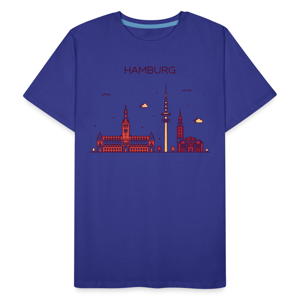 Männer Premium Bio T-Shirt - Hamburg - Königsblau