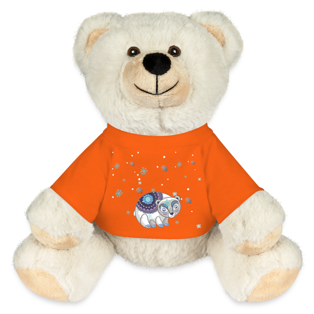 MiniFeet® RecycelBär® Creme - Snow - Goldorange