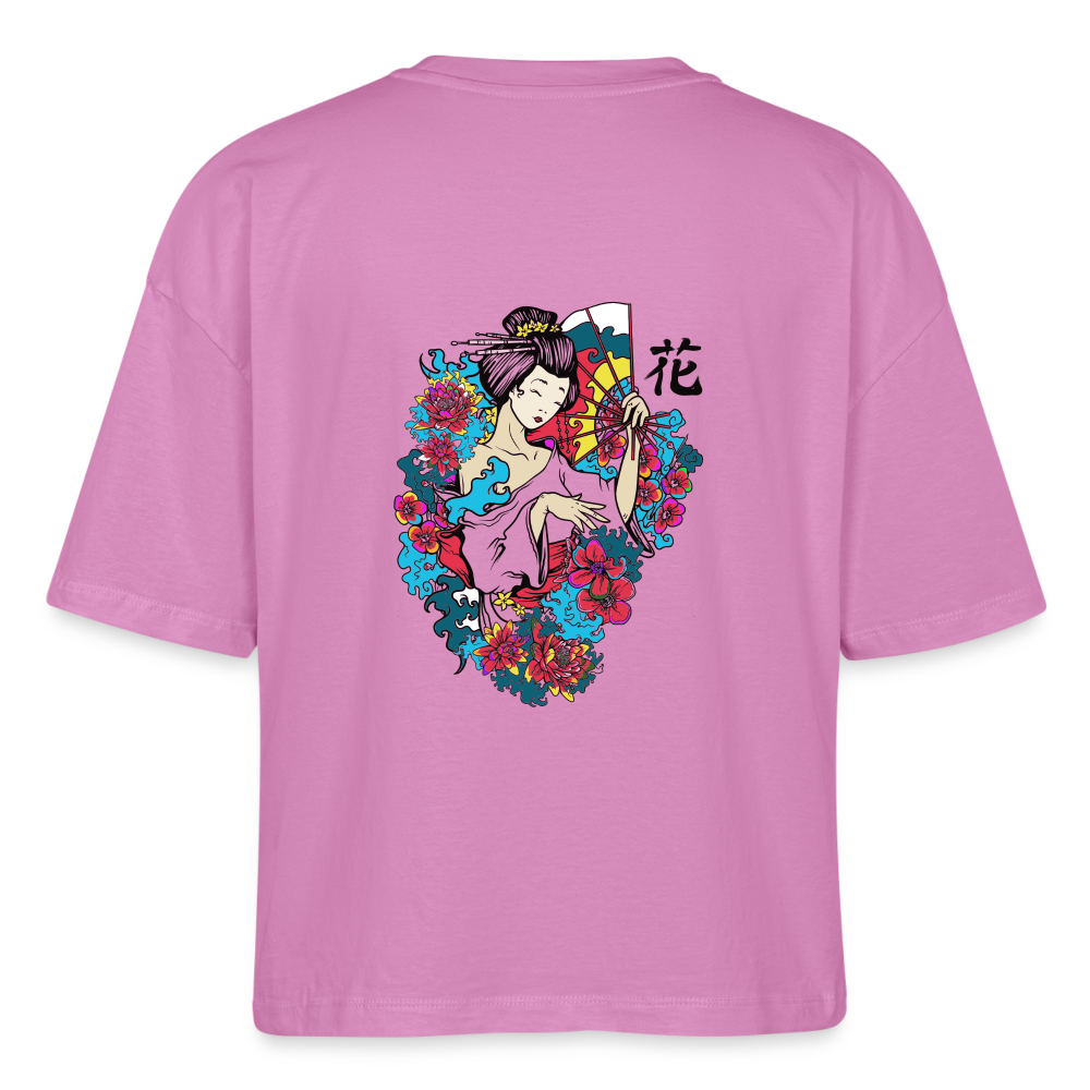 Stanley/Stella Frauen Boxy Bio-T-Shirt Nova - Geisha Flower - Pink