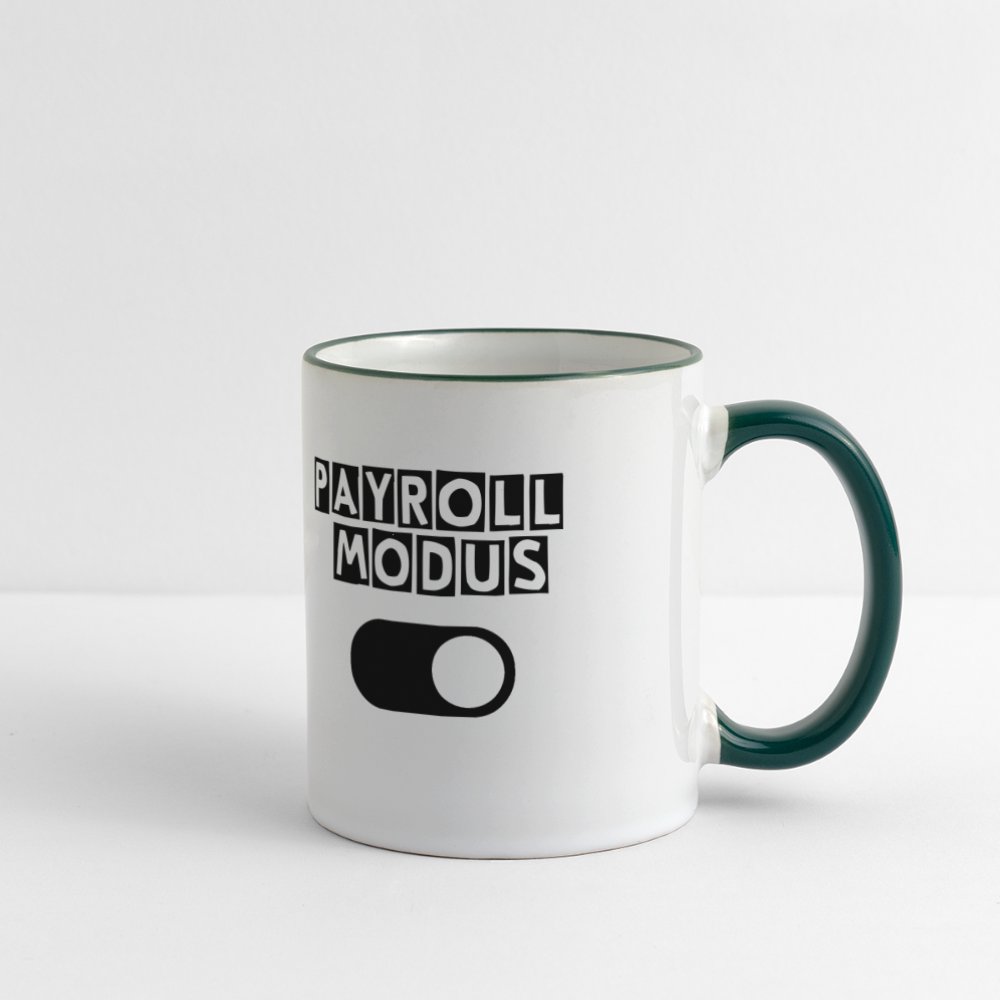 Panoramatasse - Payroll Modus - Weiß/Dunkelgrün