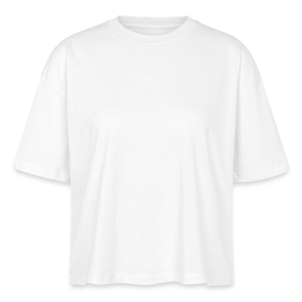 Stanley/Stella Frauen Boxy Bio-T-Shirt Nova - Geisha Flower - Weiß