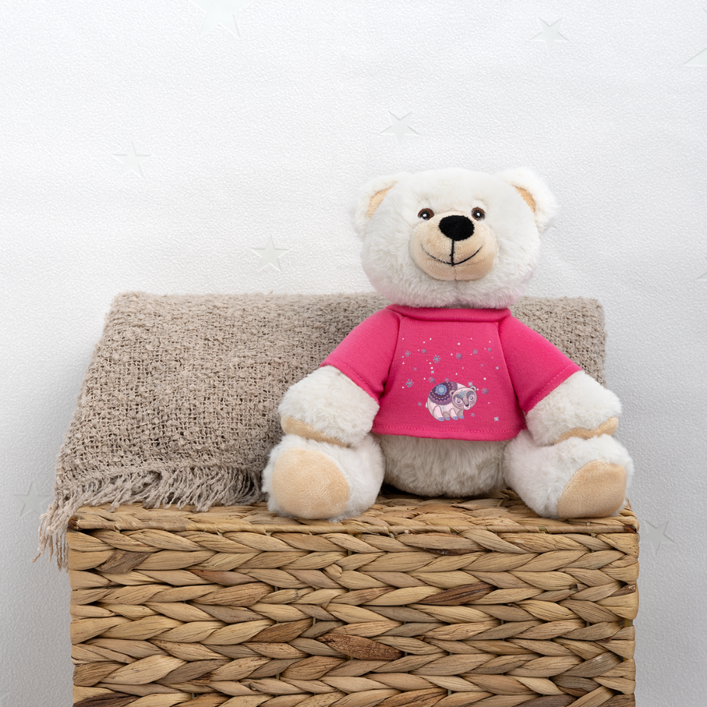 MiniFeet® RecycelBär® Creme - Snow - Pink