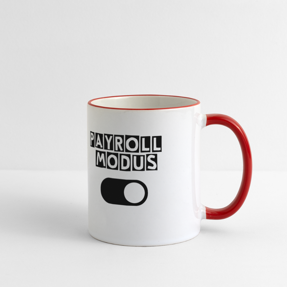 Panoramatasse - Payroll Modus - Weiß/Rot
