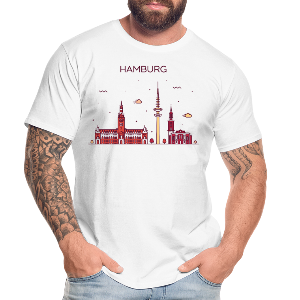 Männer Premium Bio T-Shirt - Hamburg - Weiß