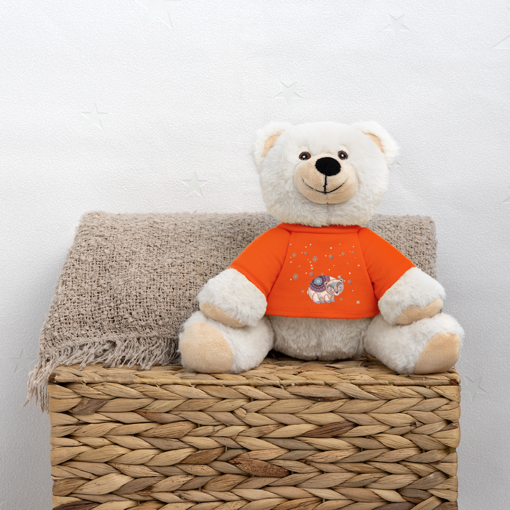 MiniFeet® RecycelBär® Creme - Snow - Goldorange