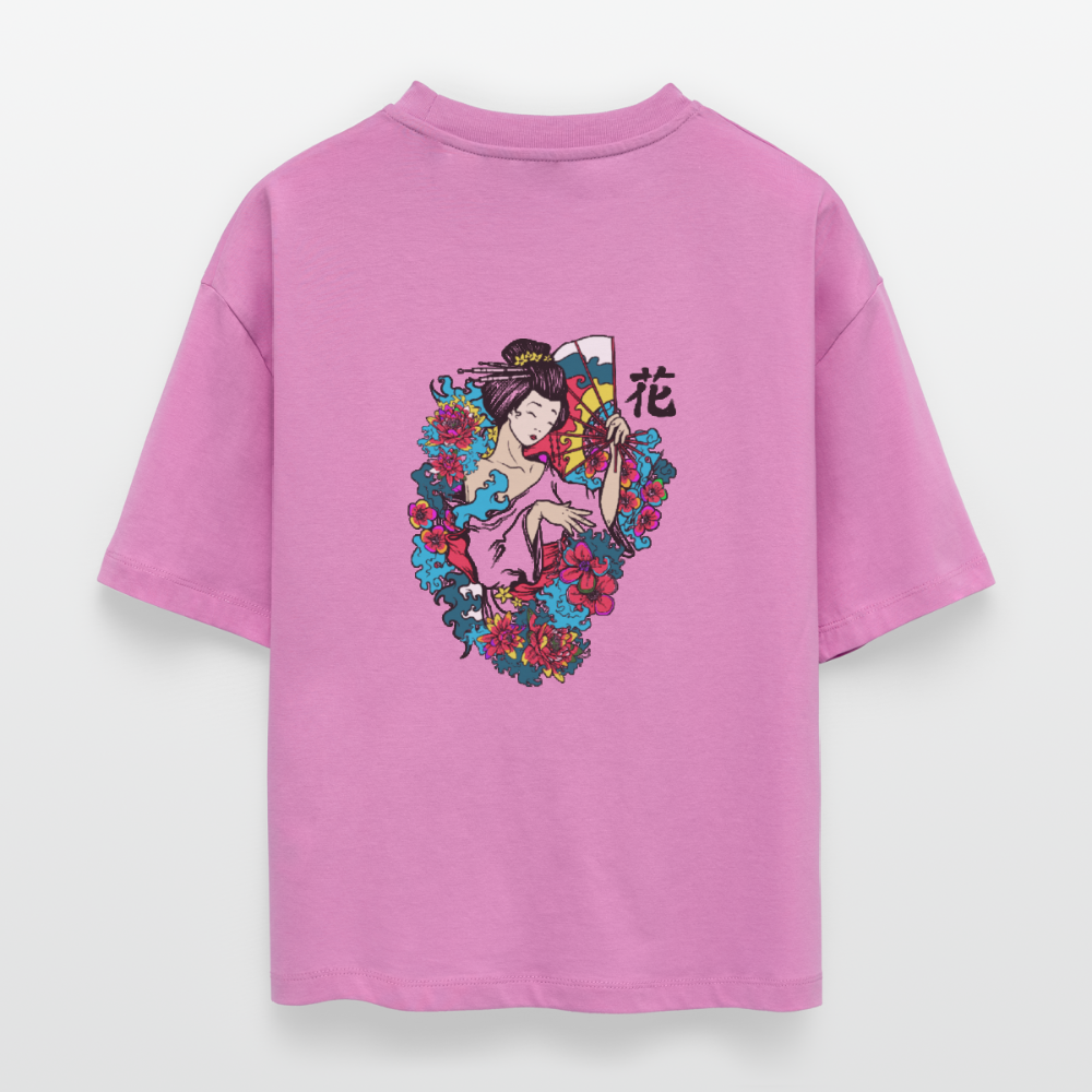 Stanley/Stella Frauen Boxy Bio-T-Shirt Nova - Geisha Flower - Pink