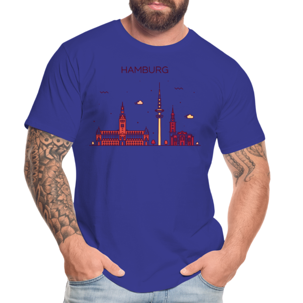 Männer Premium Bio T-Shirt - Hamburg - Königsblau