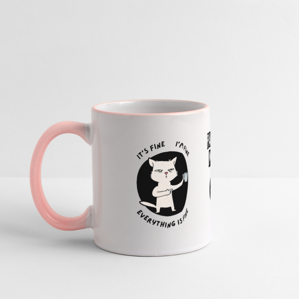 Panoramatasse - Payroll Modus - Weiß/Pink