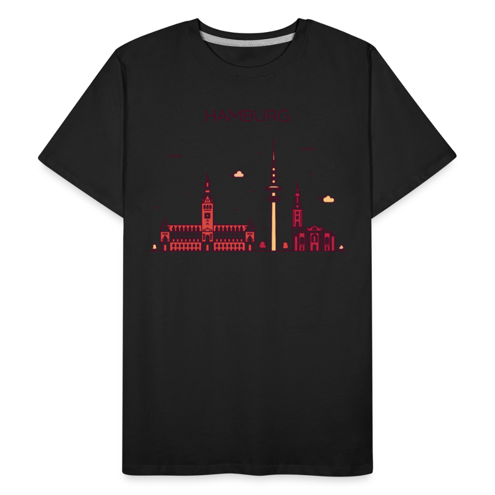 Männer Premium Bio T-Shirt - Hamburg - Schwarz