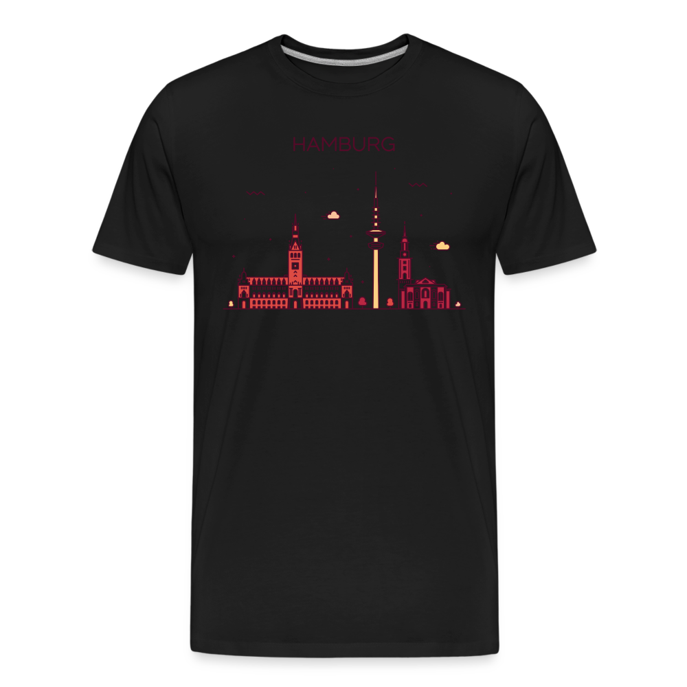 Männer Premium Bio T-Shirt - Hamburg - Schwarz