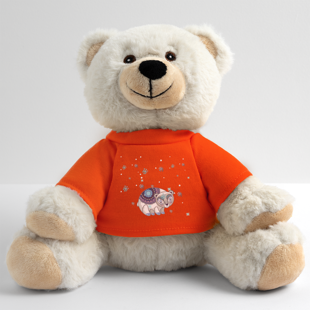 MiniFeet® RecycelBär® Creme - Snow - Goldorange