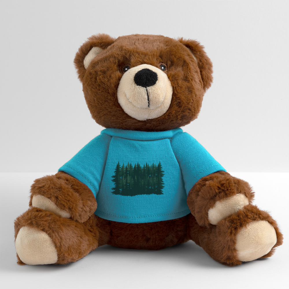 MiniFeet® RecycelBär® Braun - wald - Atollblau