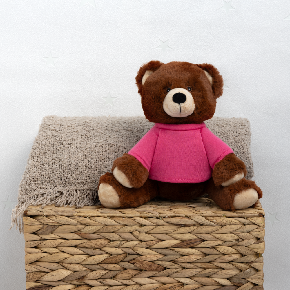 MiniFeet® RecycelBär® Braun - wald - Pink