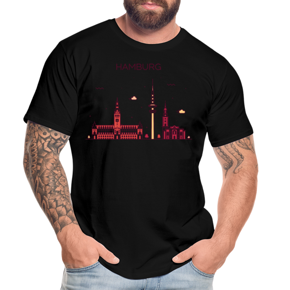 Männer Premium Bio T-Shirt - Hamburg - Schwarz