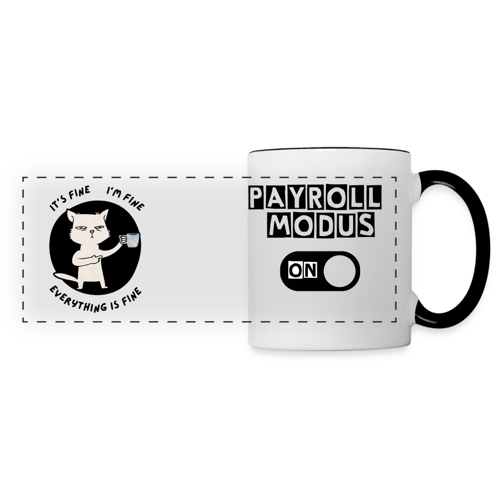 Panoramatasse - Payroll Modus - Weiß/Schwarz
