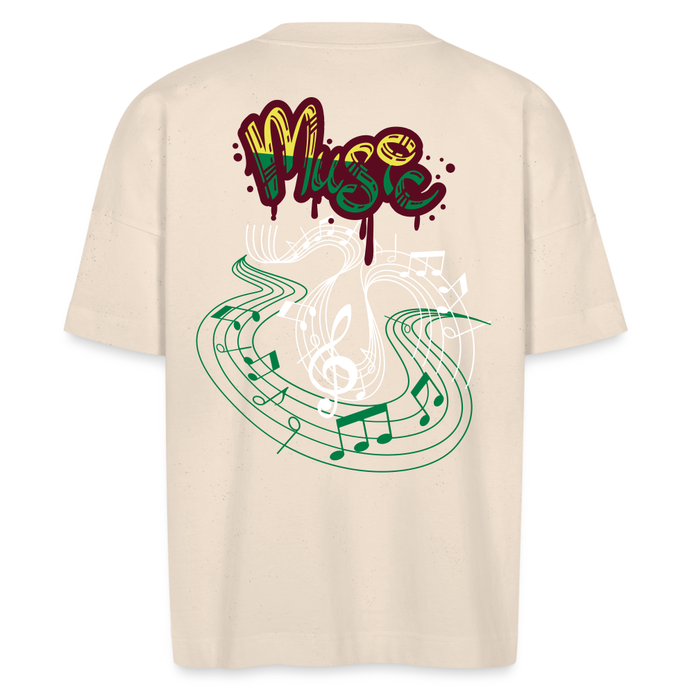 Stanley/Stella Unisex Oversize Bio-T-Shirt BLASTER - Music - Naturweiß