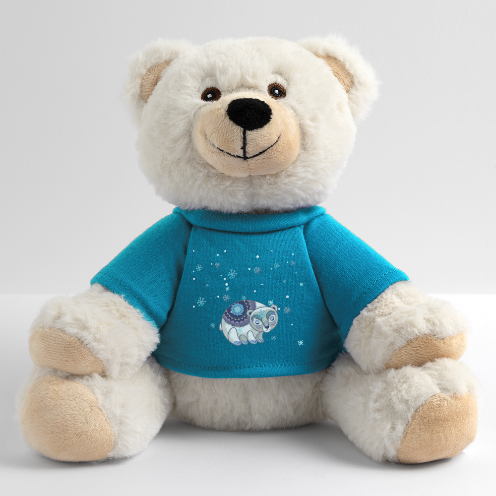 MiniFeet® RecycelBär® Creme - Snow - Atollblau