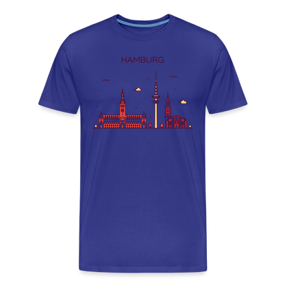 Männer Premium Bio T-Shirt - Hamburg - Königsblau