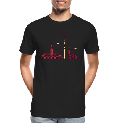 Männer Premium Bio T-Shirt - Hamburg - Schwarz