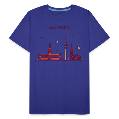 Männer Premium Bio T-Shirt - Hamburg - Königsblau