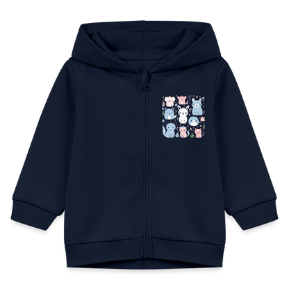 Stanley/Stella Bio Zip Hoodie BABY CONNECTOR - animal world - Navy