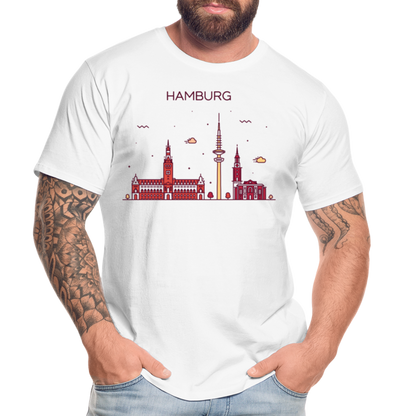 Männer Premium Bio T-Shirt - Hamburg - Weiß