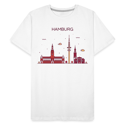 Männer Premium Bio T-Shirt - Hamburg - Weiß