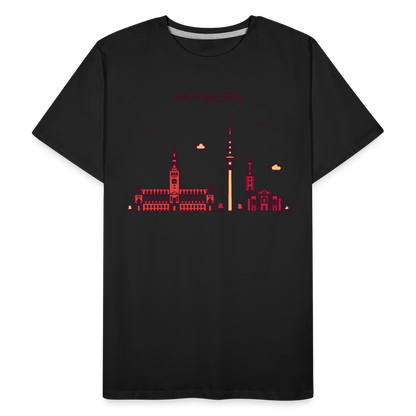 Männer Premium Bio T-Shirt - Hamburg - Schwarz