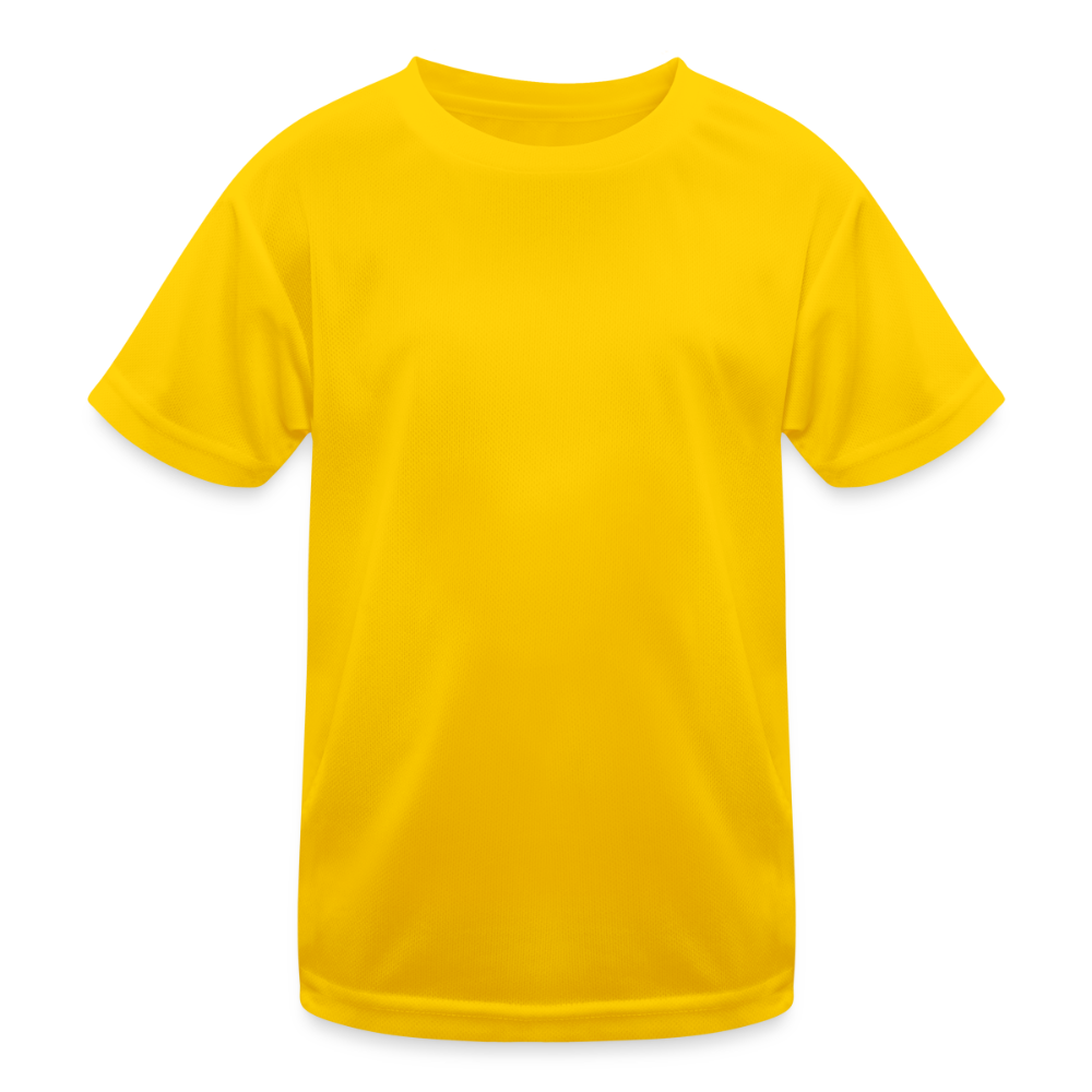 Kinder Funktions-T-Shirt sportlich - Eigelb