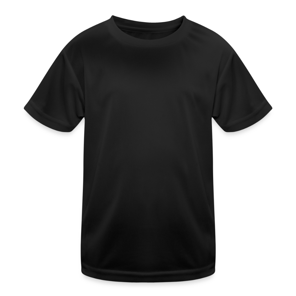 Kinder Funktions-T-Shirt sportlich - Schwarz